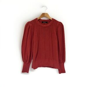 Women's Red Sweater - Elegant Cowl Neck by A.L.C.